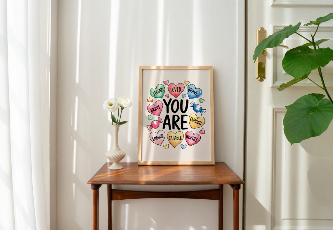 Cute Christian Wall Print Self Love Poster Christian Wall Art Prints Christian Poster Bible Verse Wall Decor - Image 4