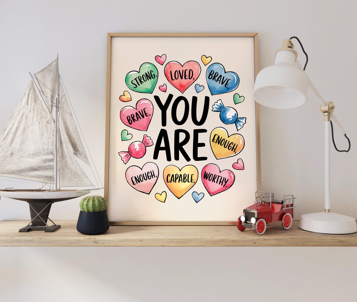 Cute Christian Wall Print Self Love Poster Christian Wall Art Prints Christian Poster Bible Verse Wall Decor - Image 2