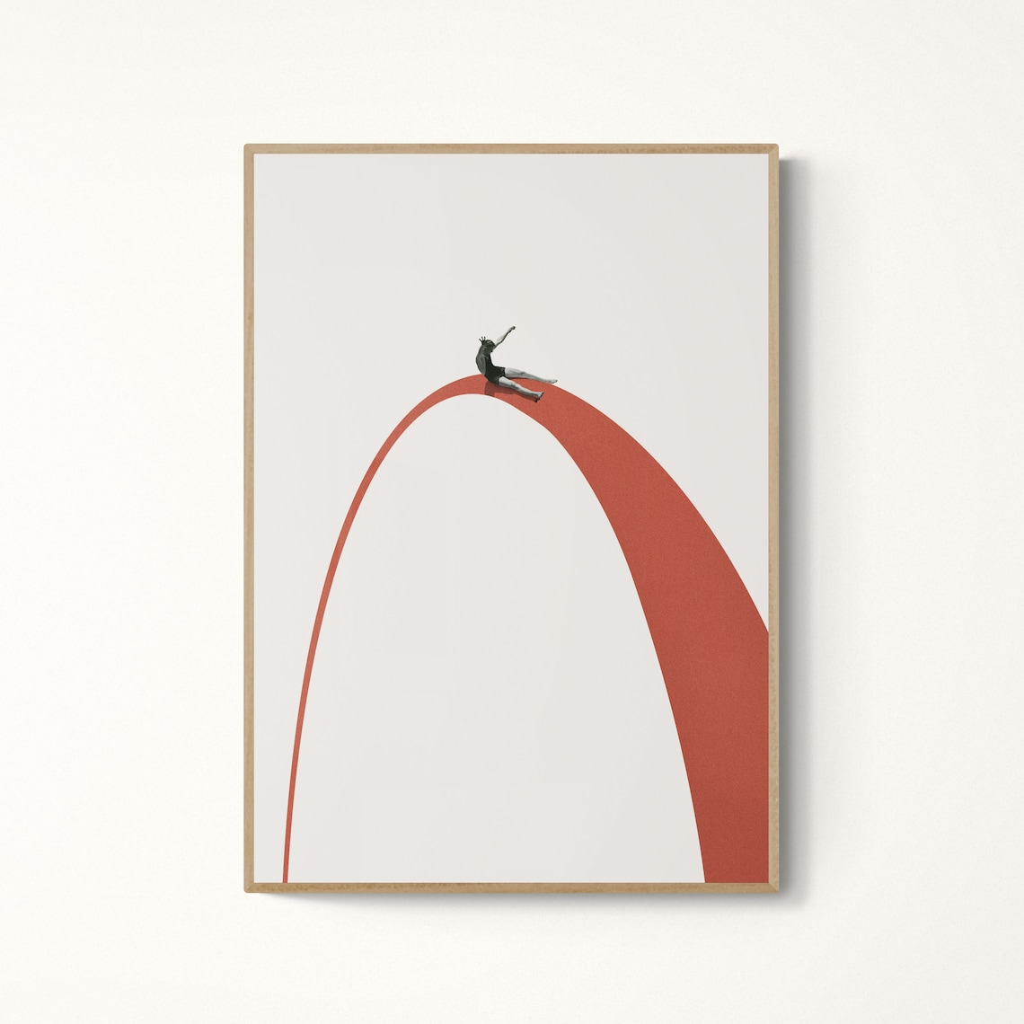 Enjoy the Ride Abstract Collage Art Print