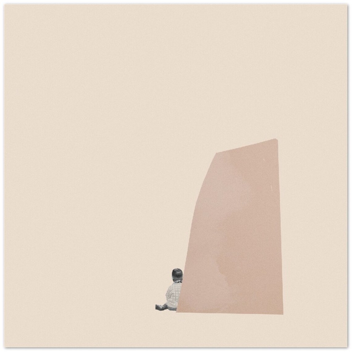Minimal Abstract Collage Art Print, Matte Poster - Image 2