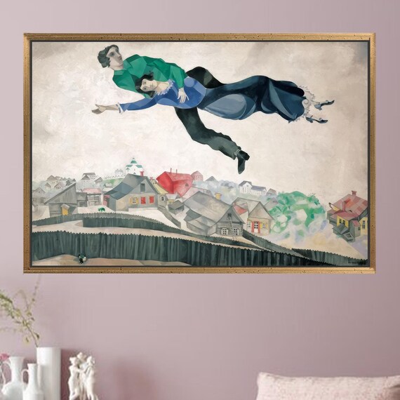 Marc Chagall Over The Town Art Print