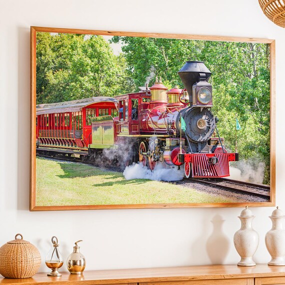 Magic Kingdom Railroad Train Wall Art Disney Print Wdw