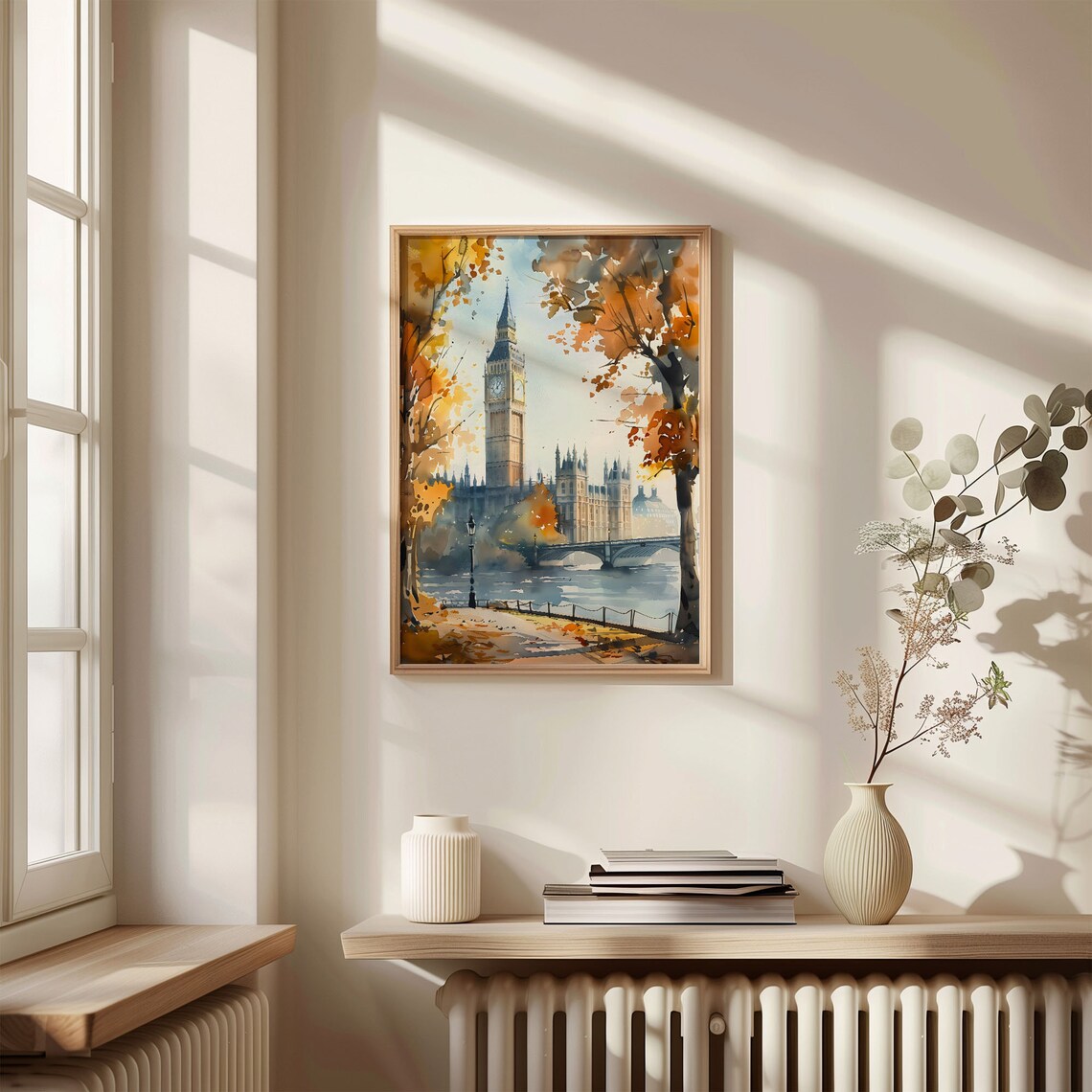 London Watercolor Painting, Big Ben Travel Poster - Image 4