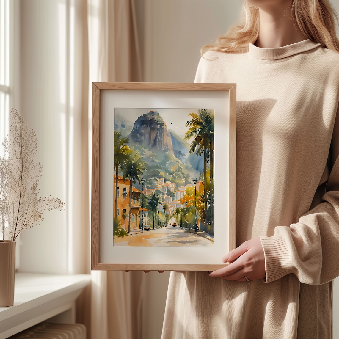 Rio De Janeiro Watercolor Painting Art Print - Image 2