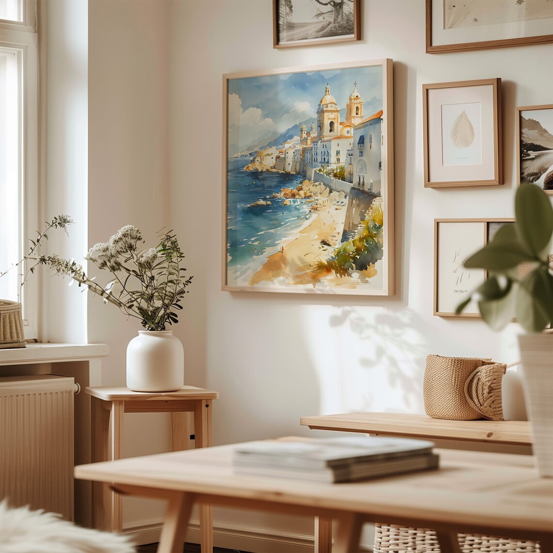 Cadiz Watercolor Painting Spain Travel Poster - Image 3
