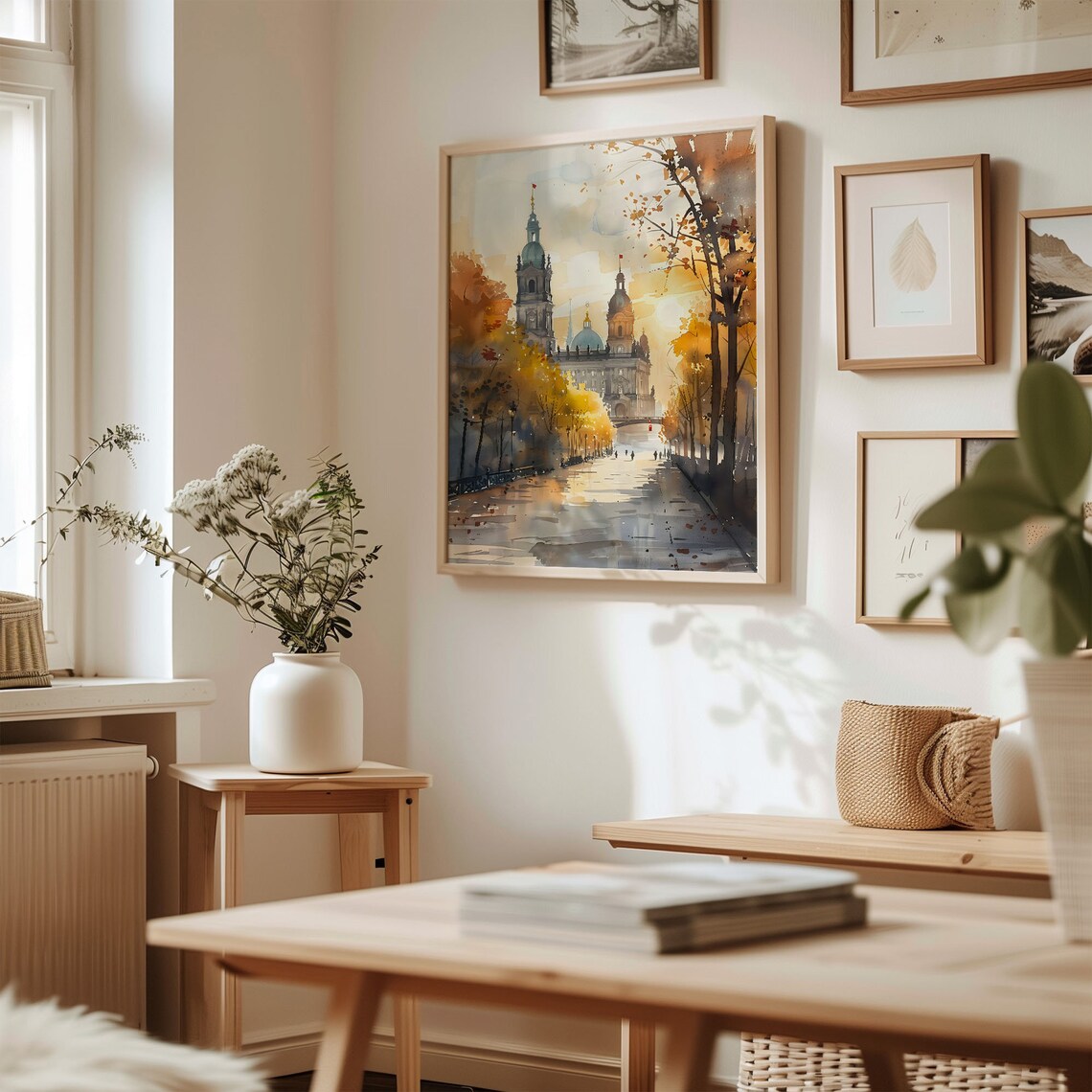 Berlin Watercolor Painting Travel Poster, Germany - Image 3