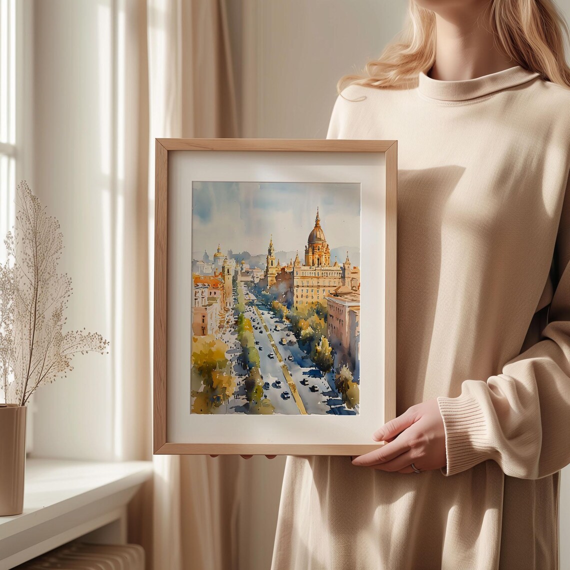 Kyiv Watercolor Travel Poster, Ukraine Wall Art - Image 2