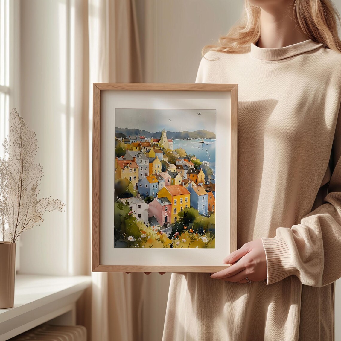 Kinsale Ireland Watercolor Travel Poster, County Cork - Image 2