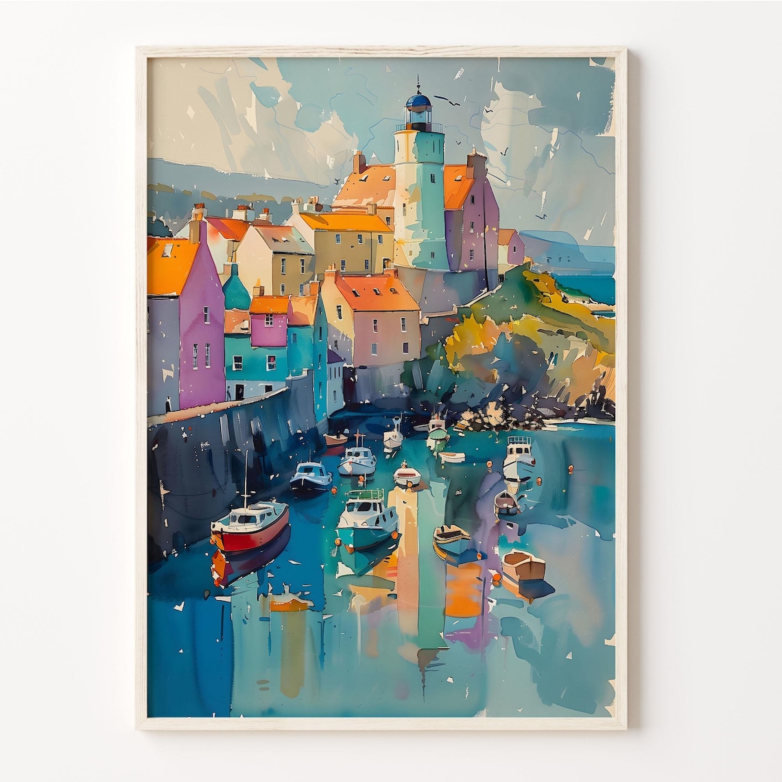 Dingle Peninsula Watercolor Ireland Travel Poster