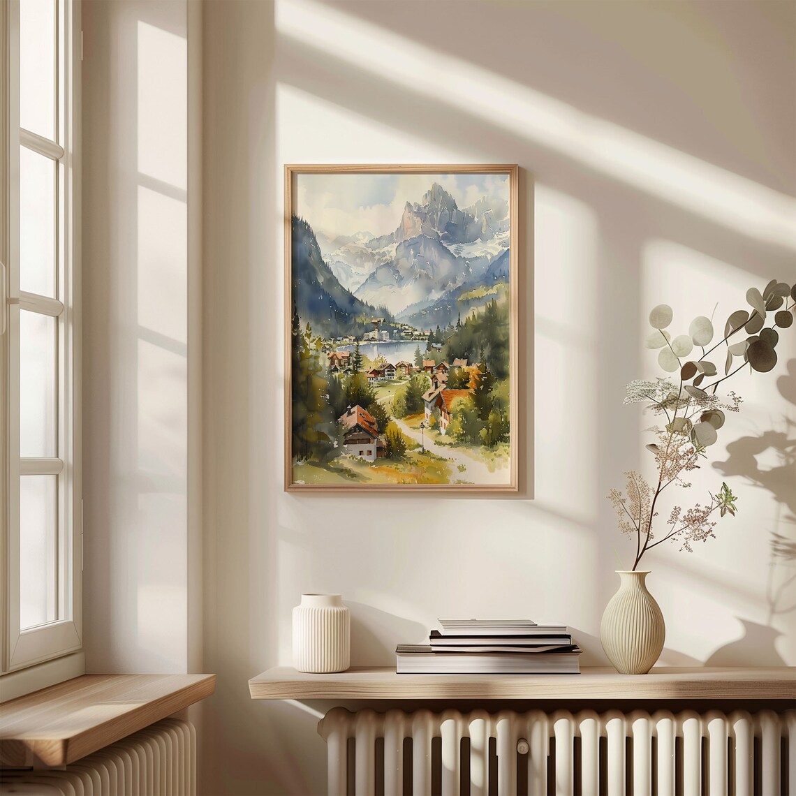 Grindelwald Watercolor Travel Poster, Switzerland - Image 4