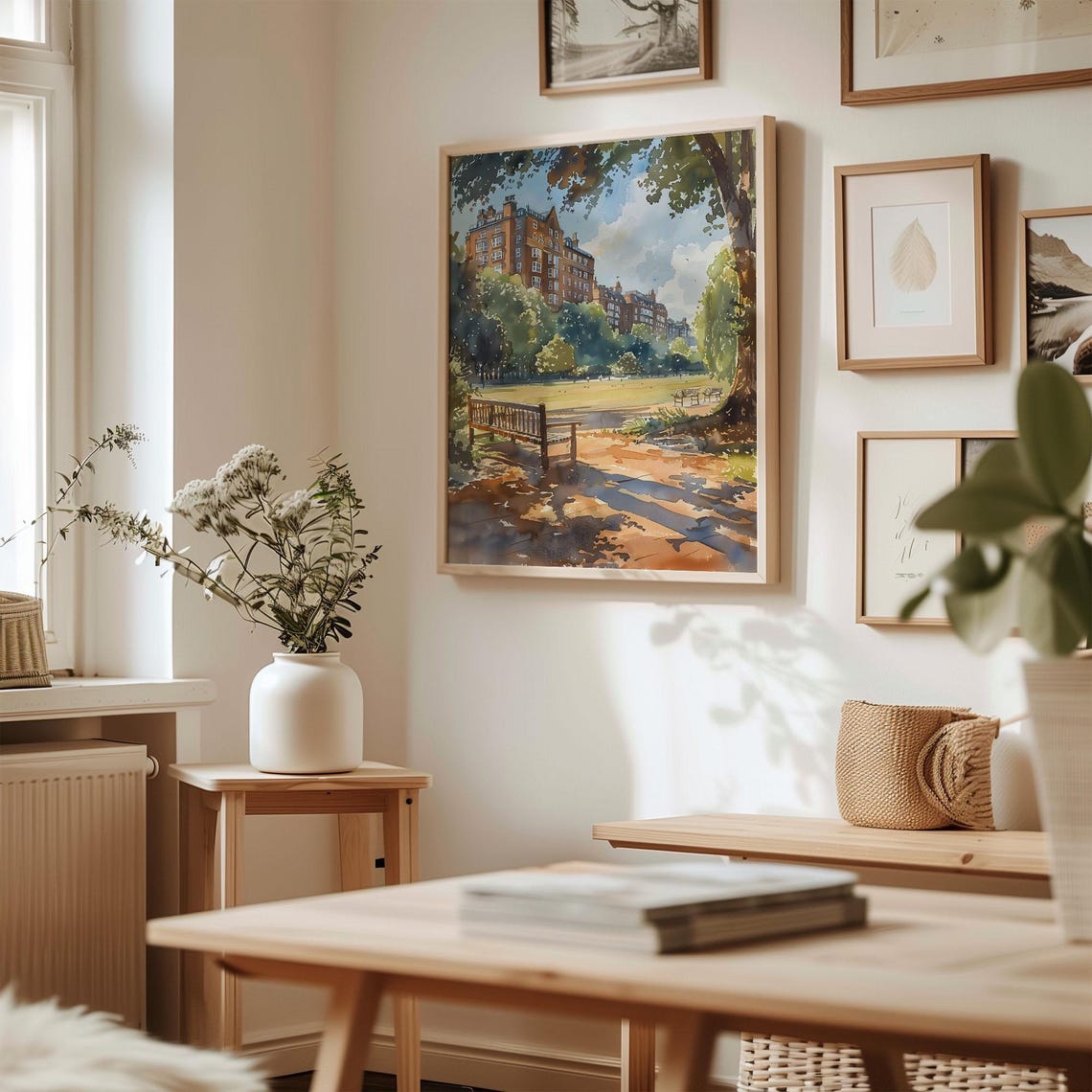 Burgess Park London Watercolor Painting Travel Print South East London Poster Skyline Wall Art Camberwell Peckham C30 616 - Image 3