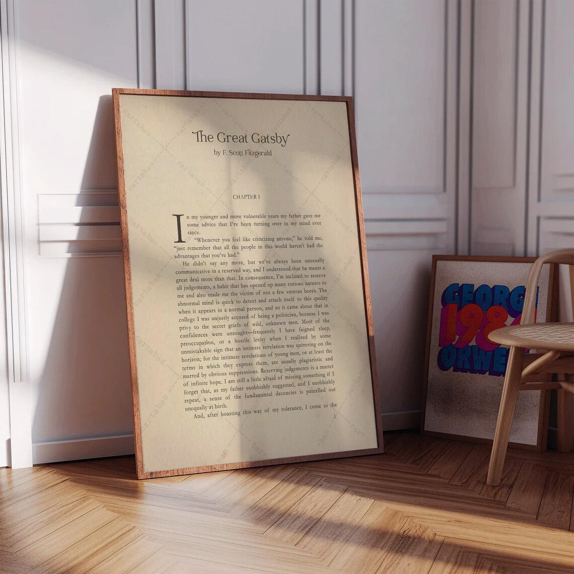 The Great Gatsby, F. Scott Fitzgerald Book Art Print - Image 2