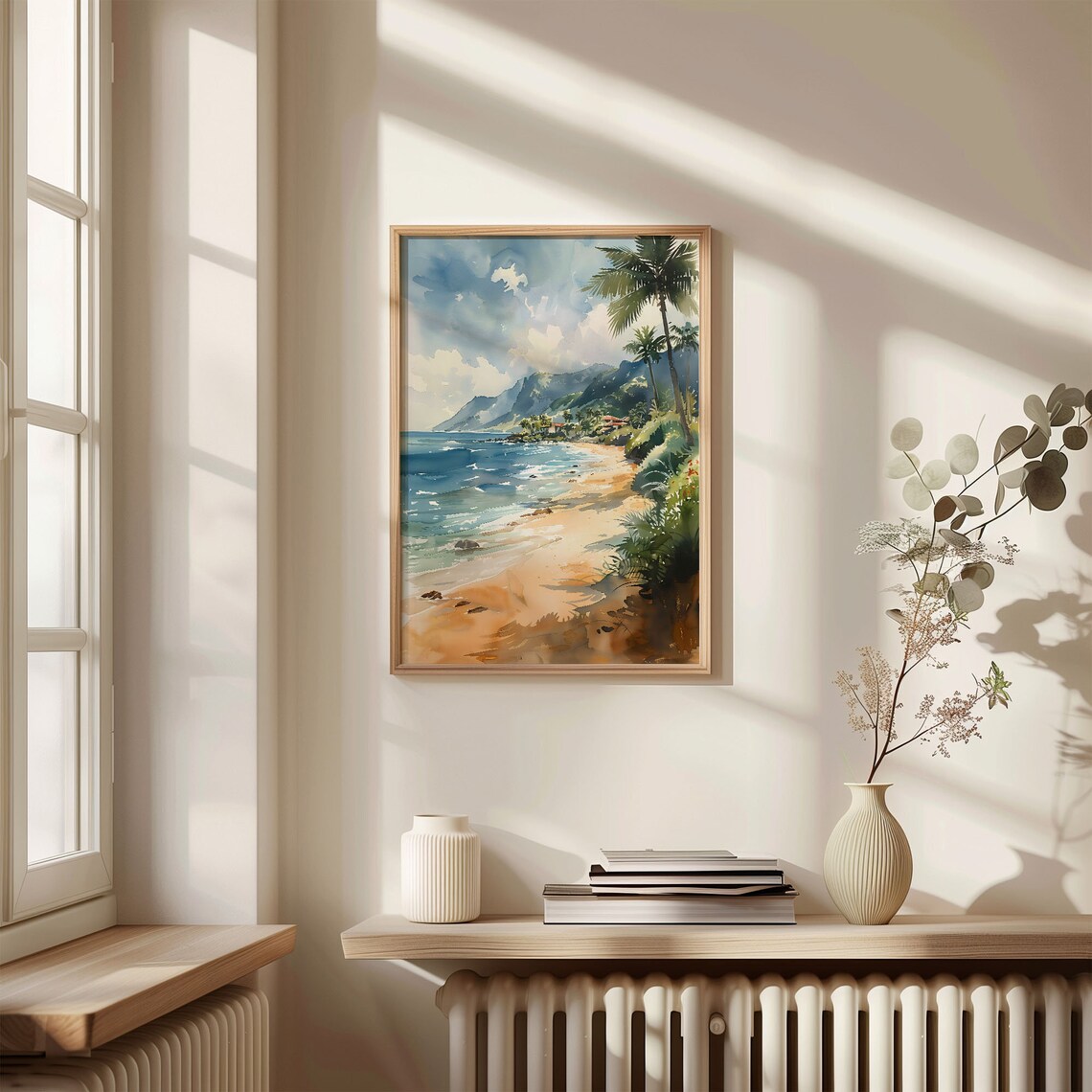 Lahaina Maui Watercolor Banyan Tree Art Print, Hawaii - Image 4