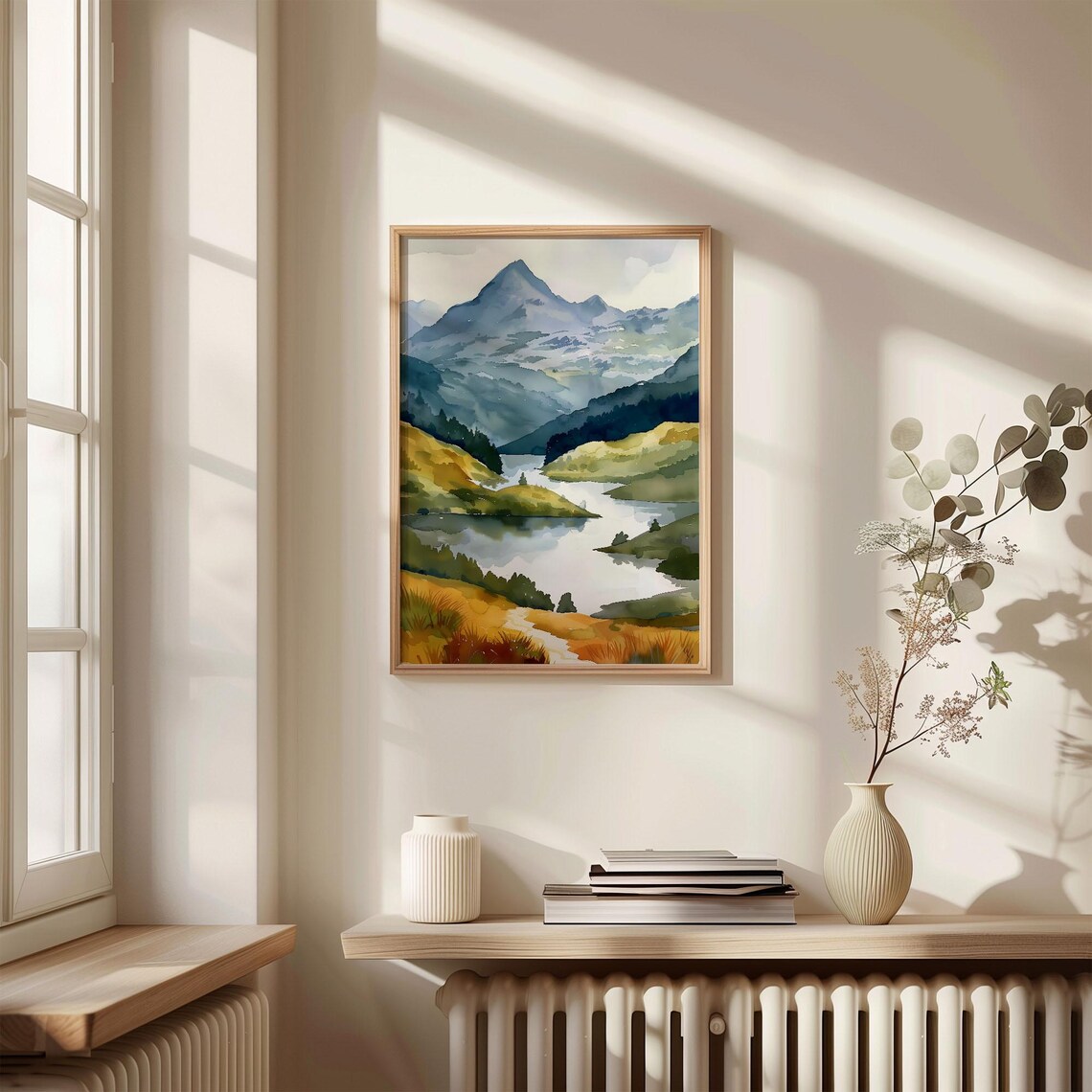 Snowdon Watercolor Travel Poster, Wales Mountain Print - Image 4