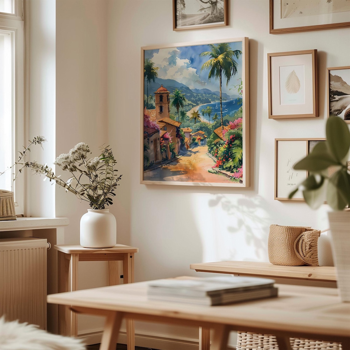Puerto Vallarta Watercolor Painting Travel Poster - Image 3