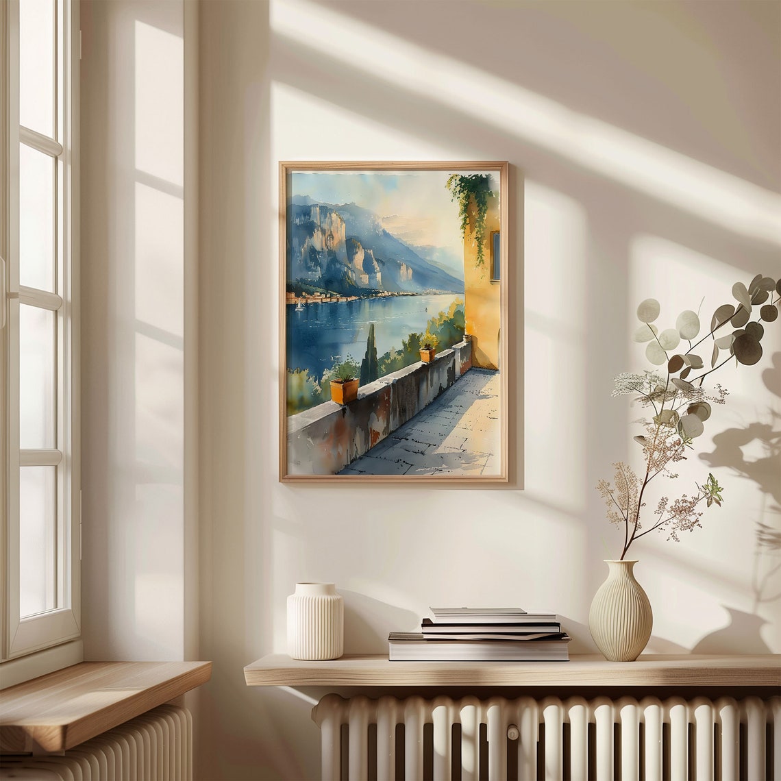 Lake Garda Watercolor Painting Italy Travel Poster Lake Garda Wall Art Italy Watercolor Print Travel Gift C30 261 - Image 4