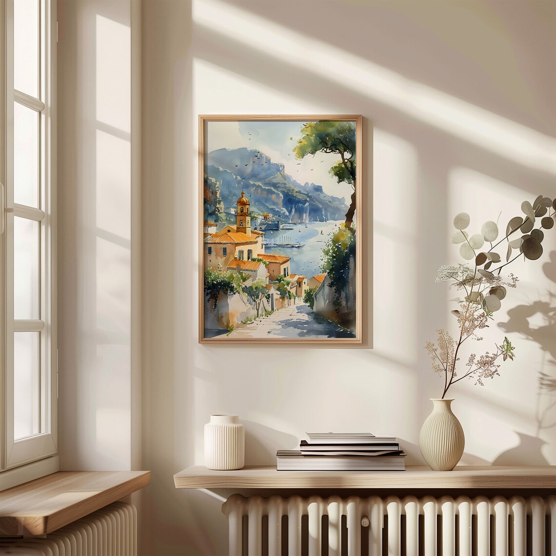 Sorrento Watercolor Painting, Italy Travel Poster - Image 4