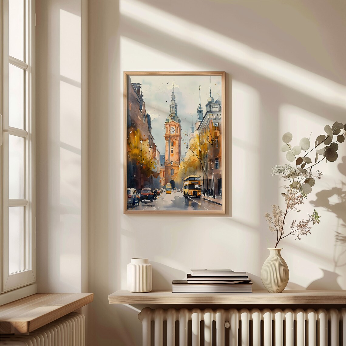 Big Ben Watercolor London Travel Poster - Image 4