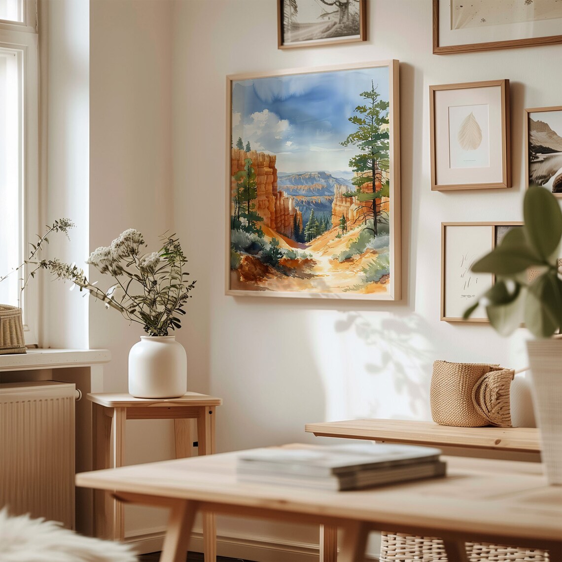 Bryce Canyon Watercolor Painting Travel Poster - Image 3