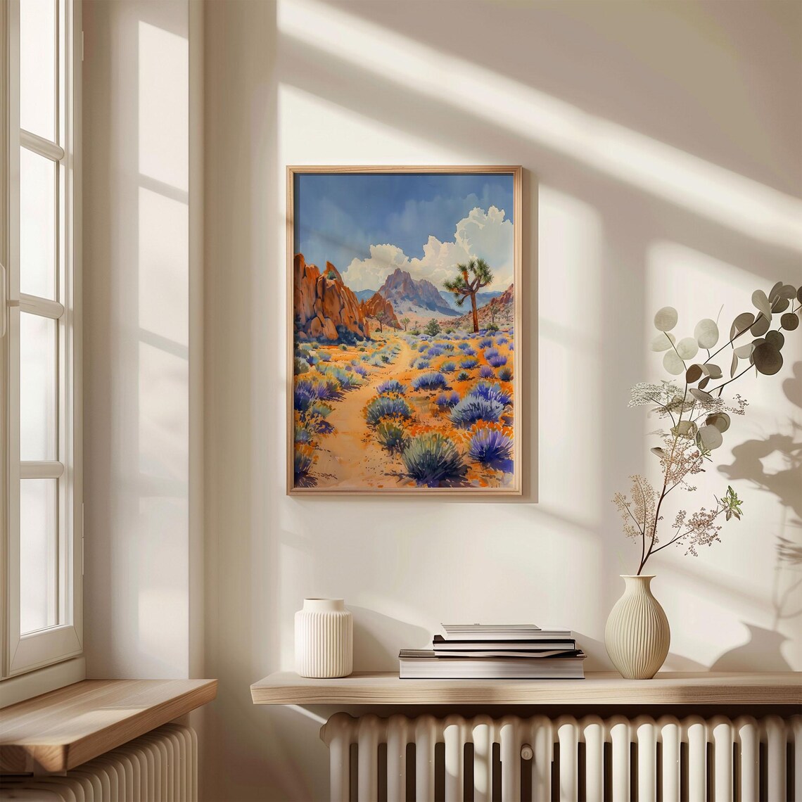 Joshua Tree Watercolor Painting National Park Art Print - Image 4