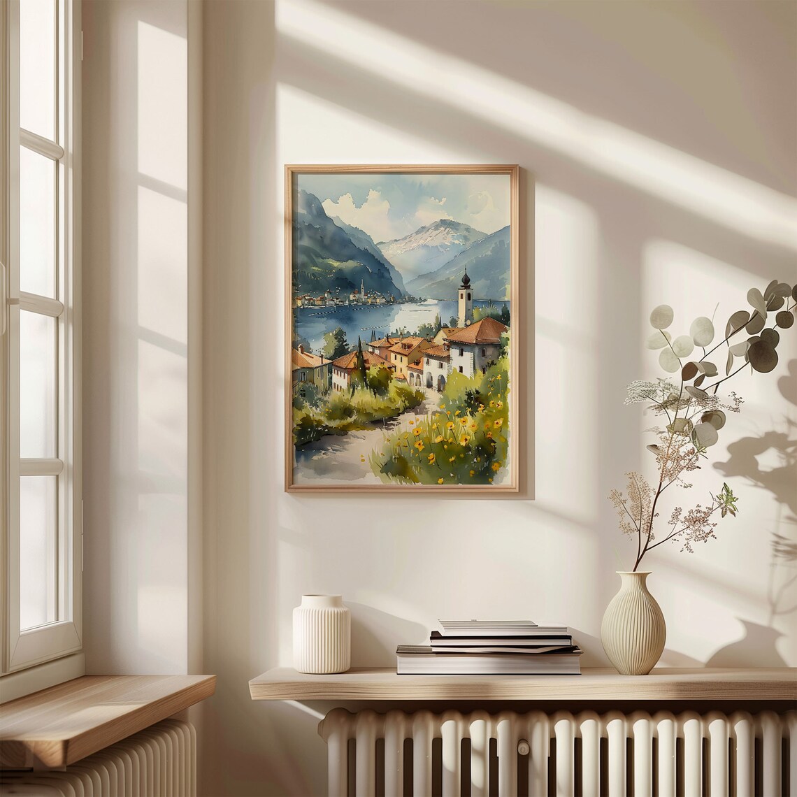 Interlaken Watercolor Painting Travel Print - Image 4