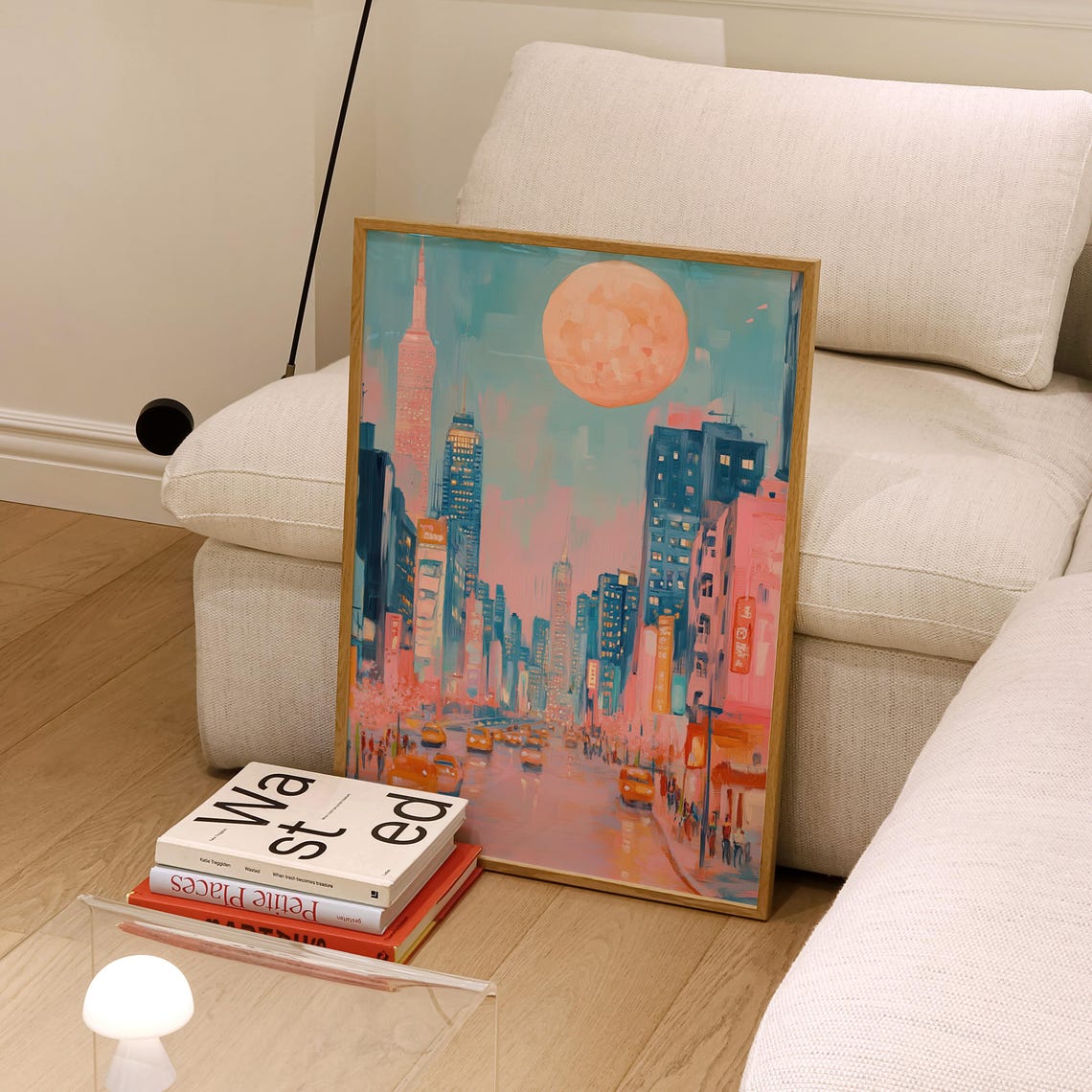 Pastel New York City Skyline, Whimsical Nursery Decor - Image 2