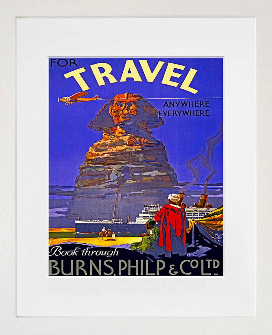 Egypt Art Print Travel Poster, Egyptian Home Decor - Image 2
