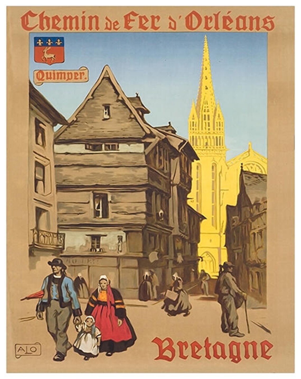 Brittany France Vintage Travel Poster Print - Image 2