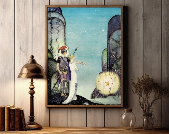 Enchanting Vintage Art Deco Fairy Tale Illustration By Virginia Frances Sterrett