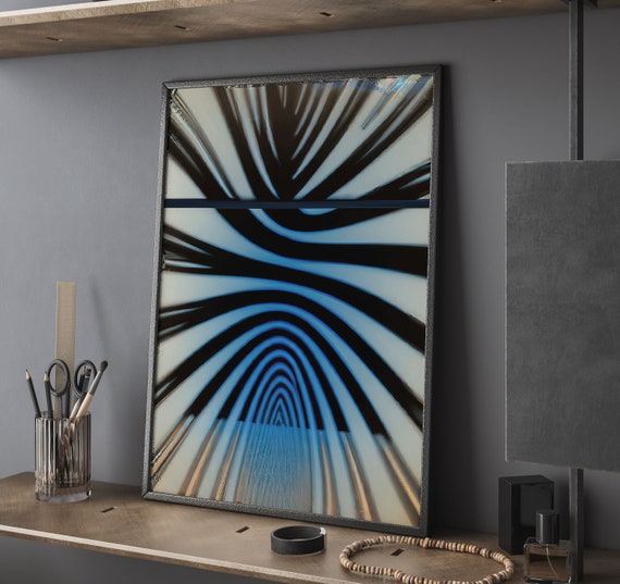 Abstract Oil Painting Art Print Modern Arches Wall Decor