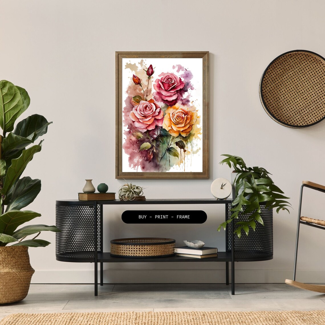 Roses Assortment - Contemporary Travel Poster - Image 2