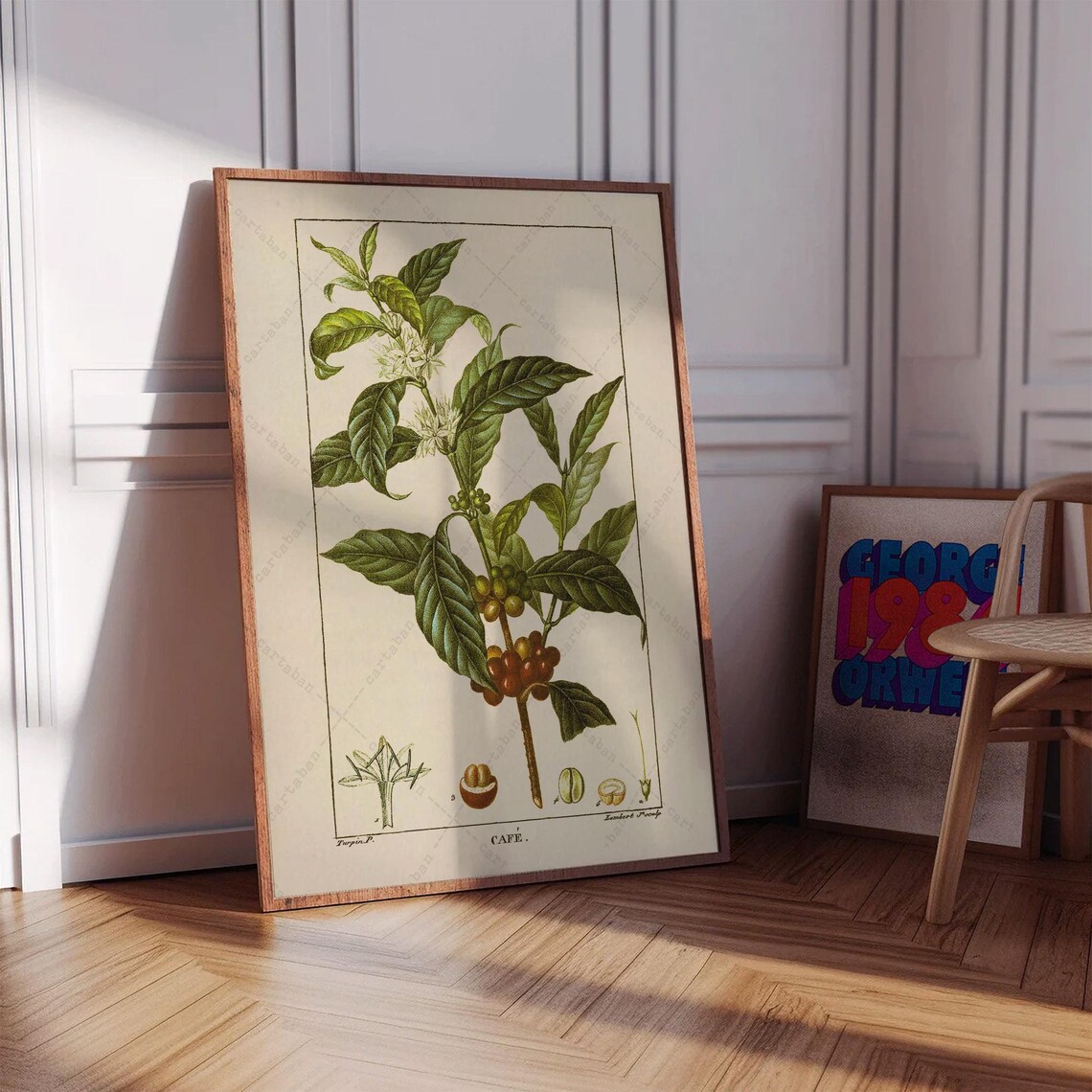 Coffea Arabica Botanical Poster, Kitchen Wall Art Print - Image 2