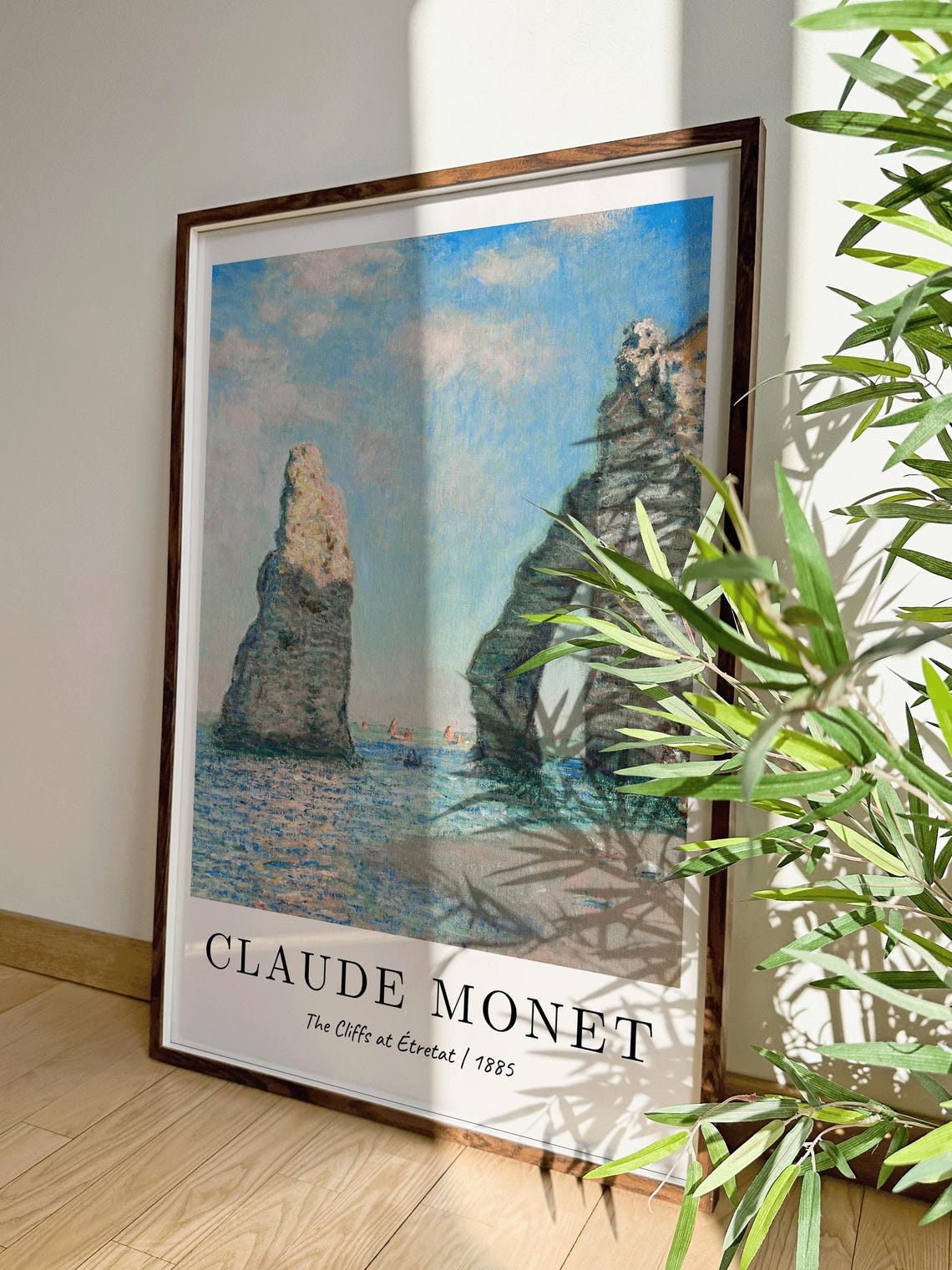 Claude Monet The Cliffs At Tretat, Vintage Poster - Image 4