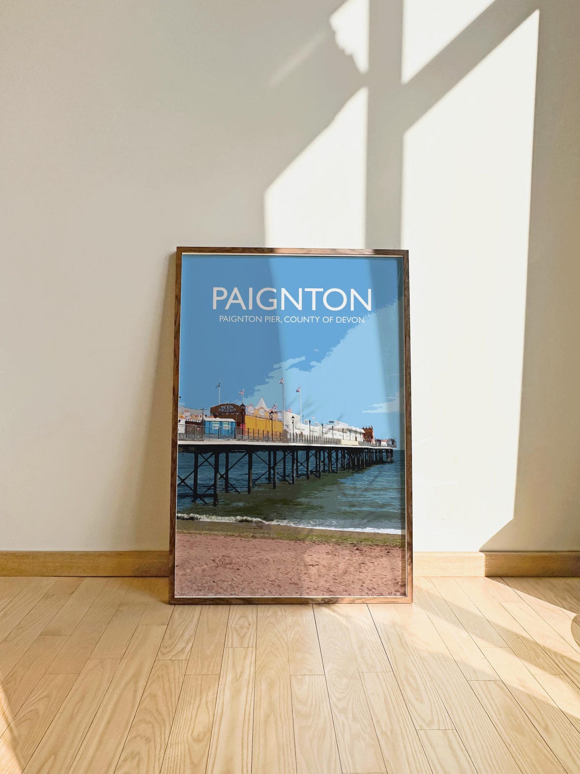 Paignton Pier Poster, British Coastline - Image 3