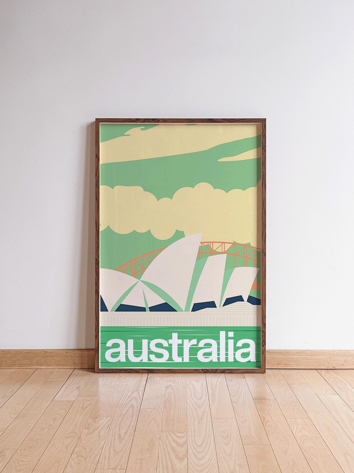 Australia Sydney Vintage Travel Poster, Retro - Image 2