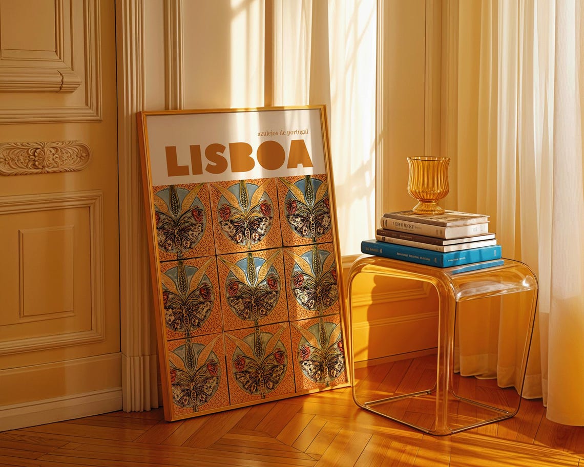 Lisbon Portugal Tile Art Print, Azulejos Travel Photography - Image 2