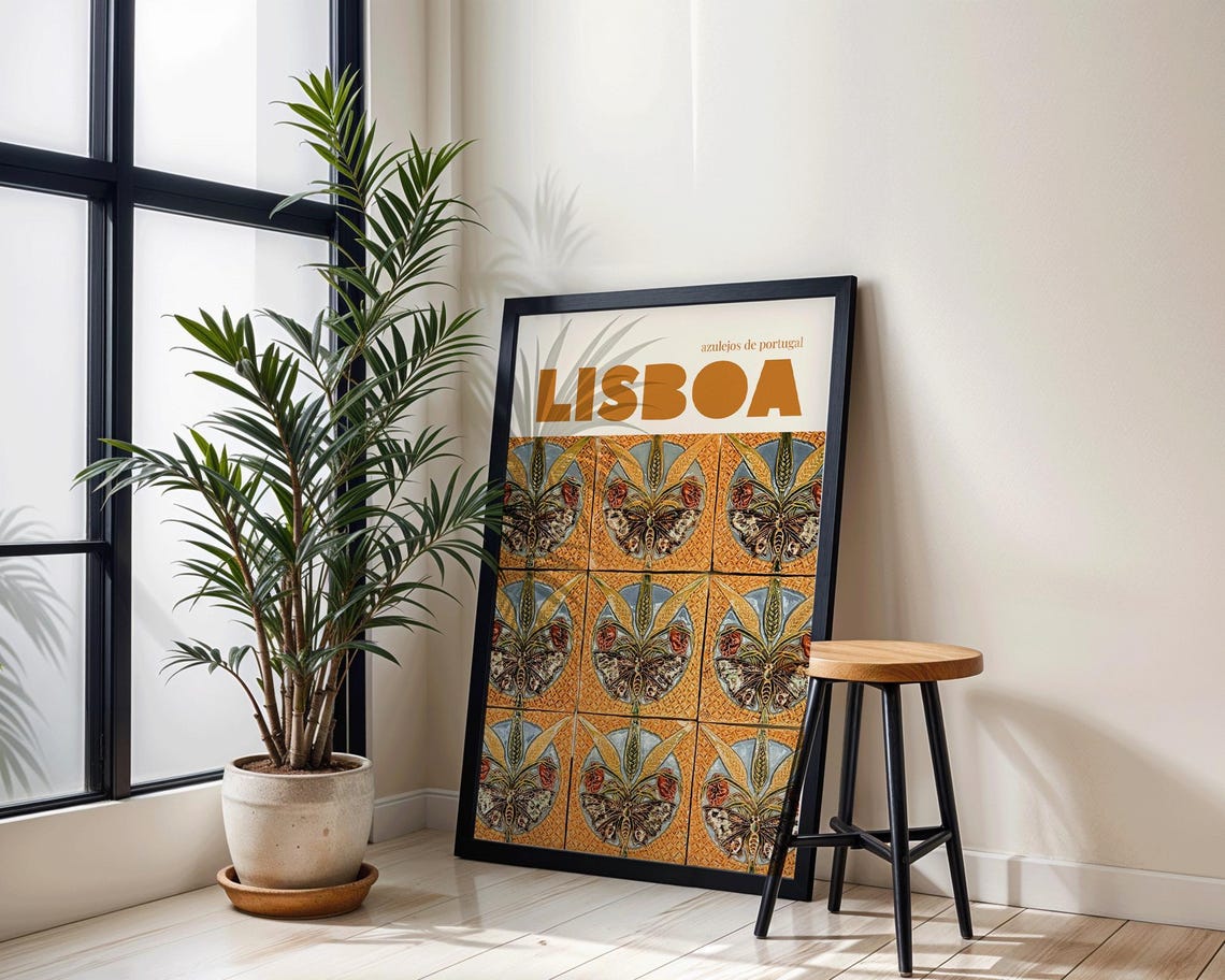 Lisbon Portugal Tile Art Print, Azulejos Travel Photography - Image 4