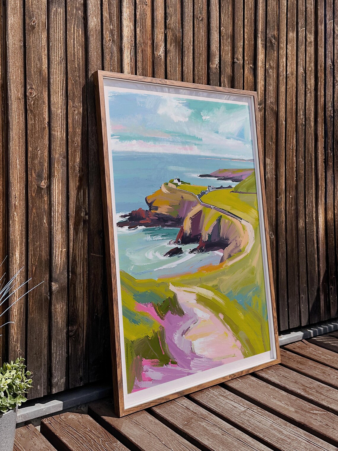 Cornwall Hiking Print, UK Coastline Coastal Walks - Image 2