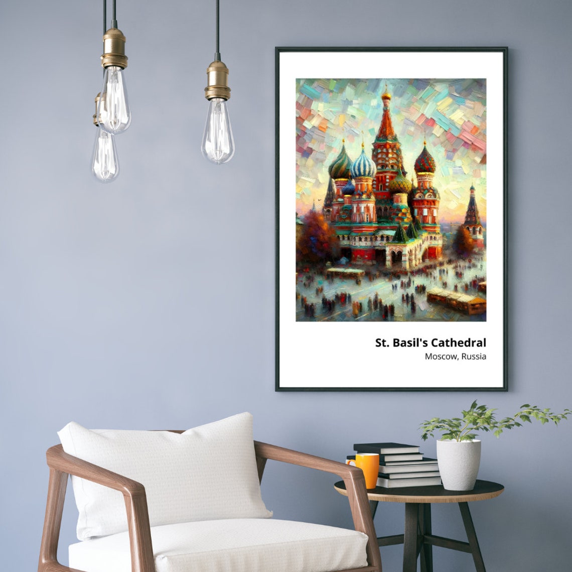 St Basils Cathedral Moscow Colorful Onion Domes Historic Poster - Image 4