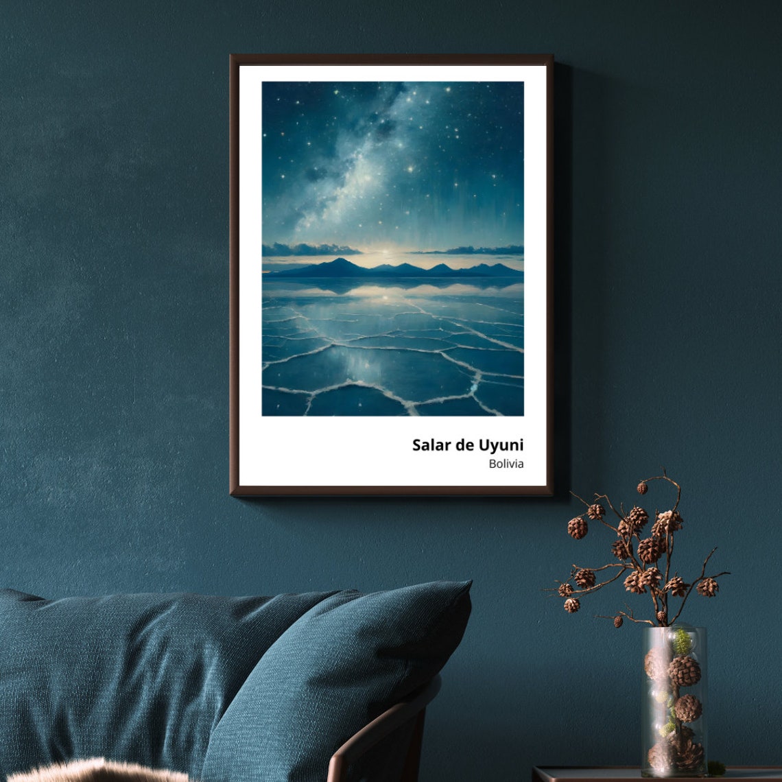 Salar de Uyuni Bolivia Mirror Salt Flats Starry Night Sky Poster - Image 5