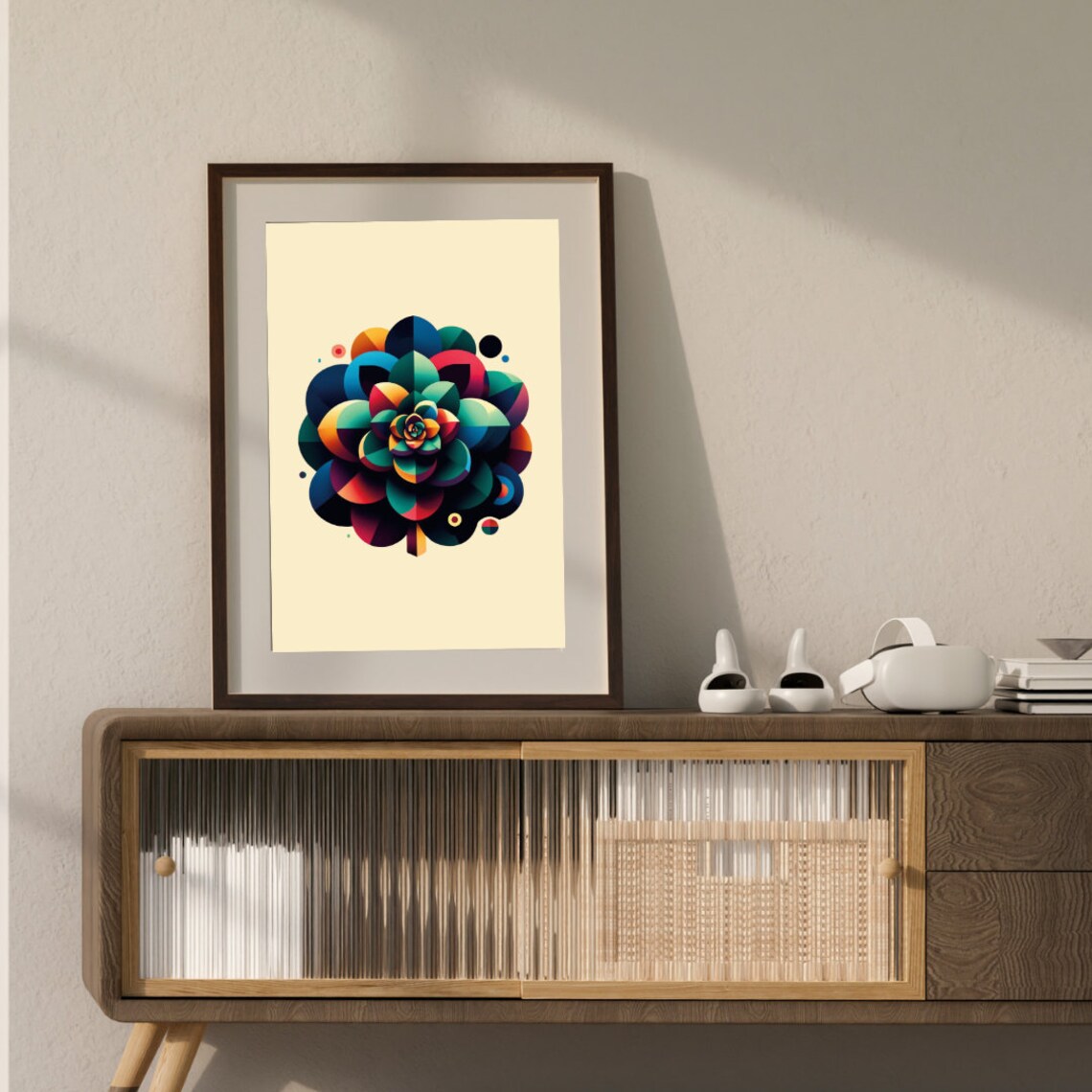 Kaleidoscope Bloom, Vibrant Spectrum Art Print - Image 2