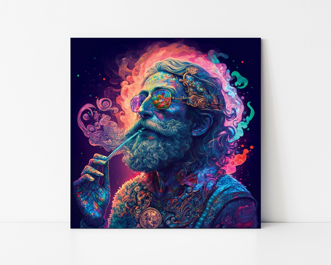 Psychedelic Cancer Zodiac Horoscope Art Print