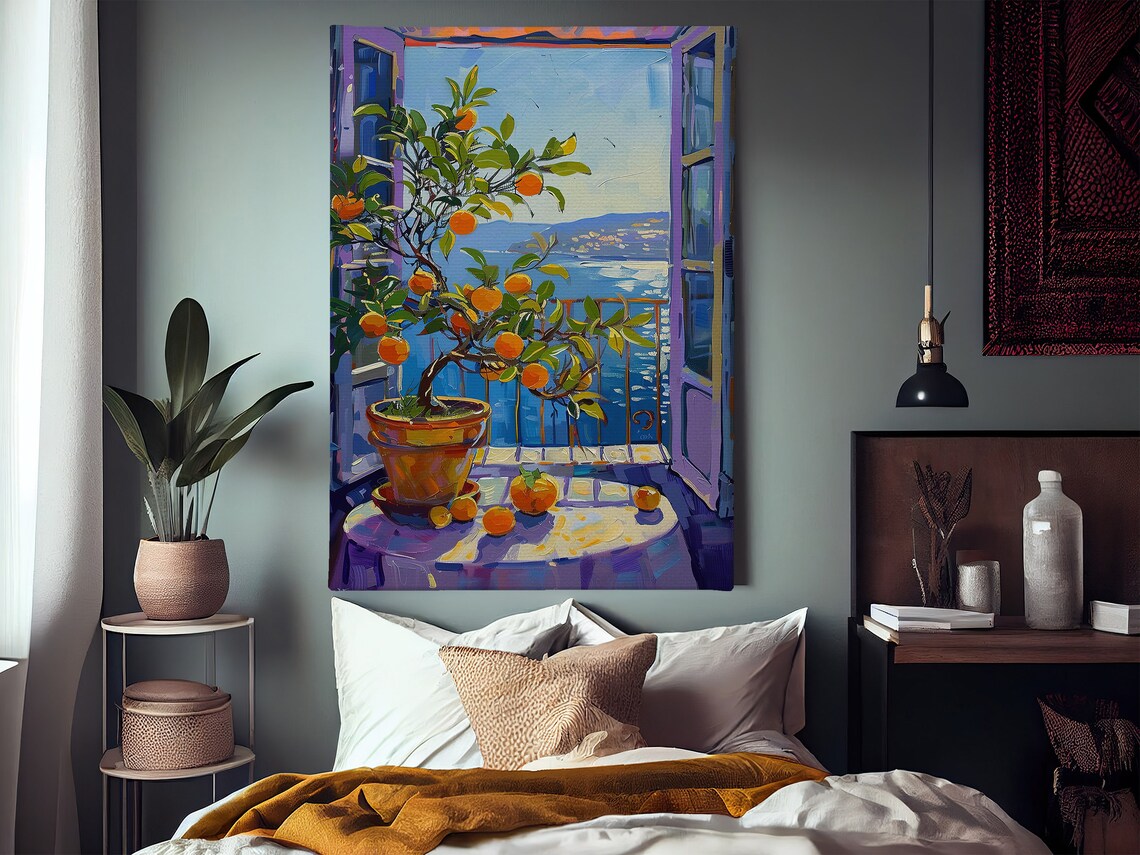 Matisse-Inspired Botanical Balcony Art Poster - Image 2