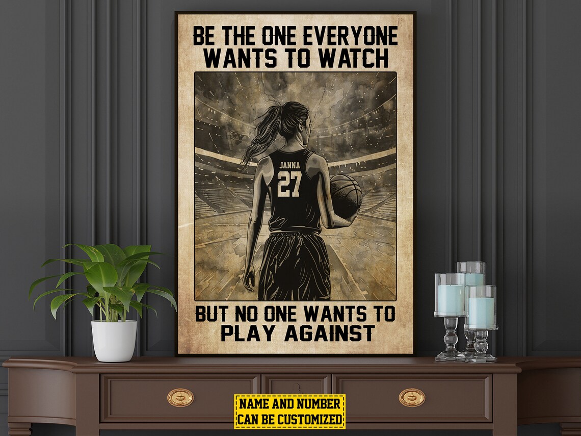 Basketball Motivation Personalized Poster Print, Daughter - Image 5