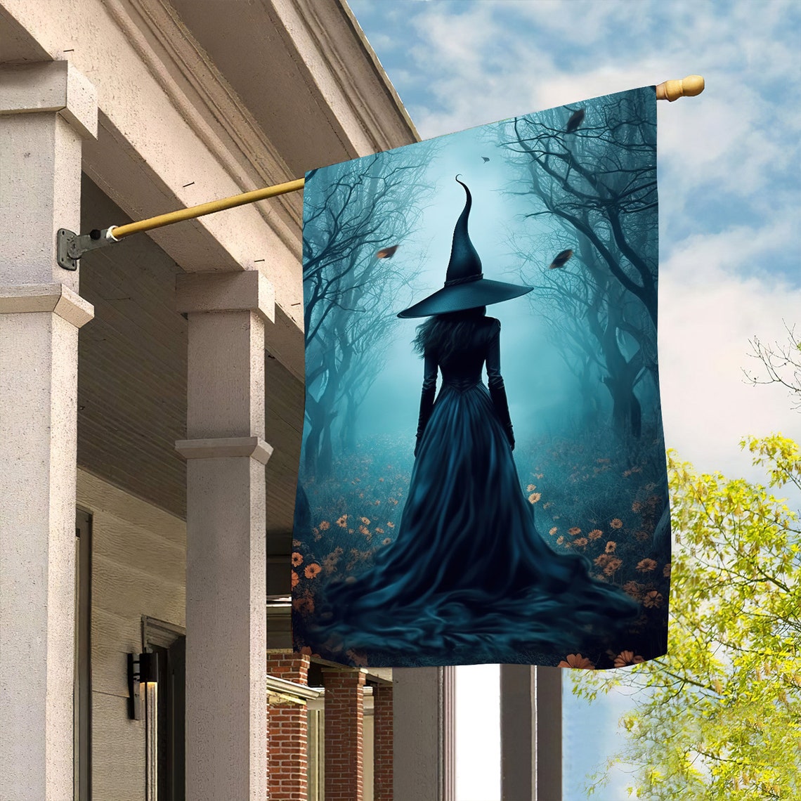 Witch Lovers House Flag, Halloween Gift - Image 4