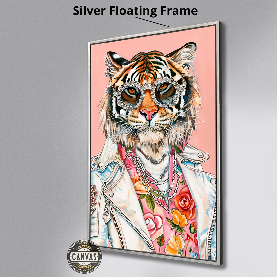 Stylish Tiger in Jacket, Modern Wall Art Print - Image 5