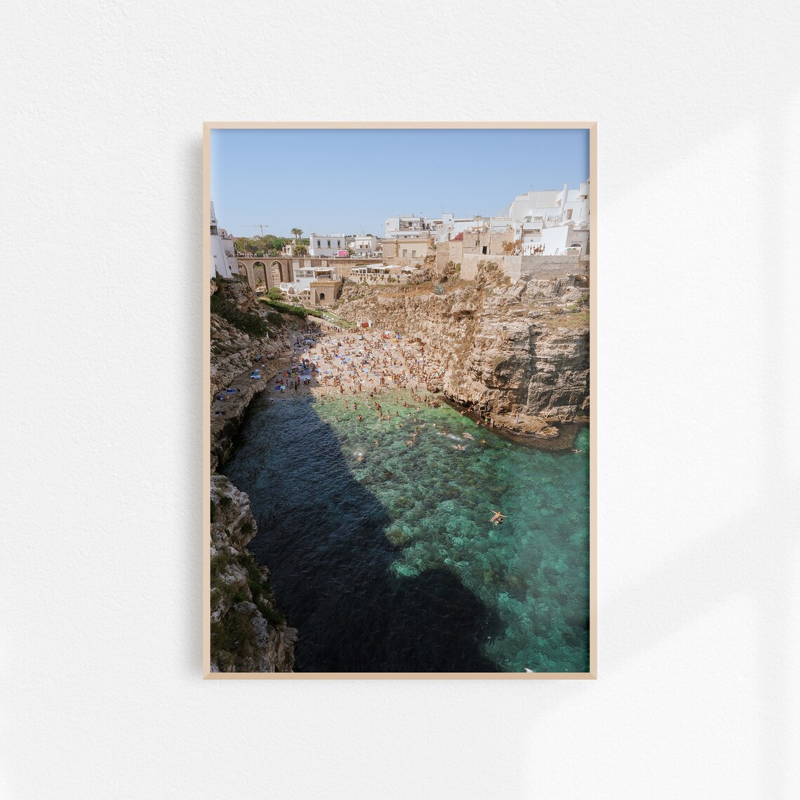 Polignano A Mare Italy Travel Poster, Puglia