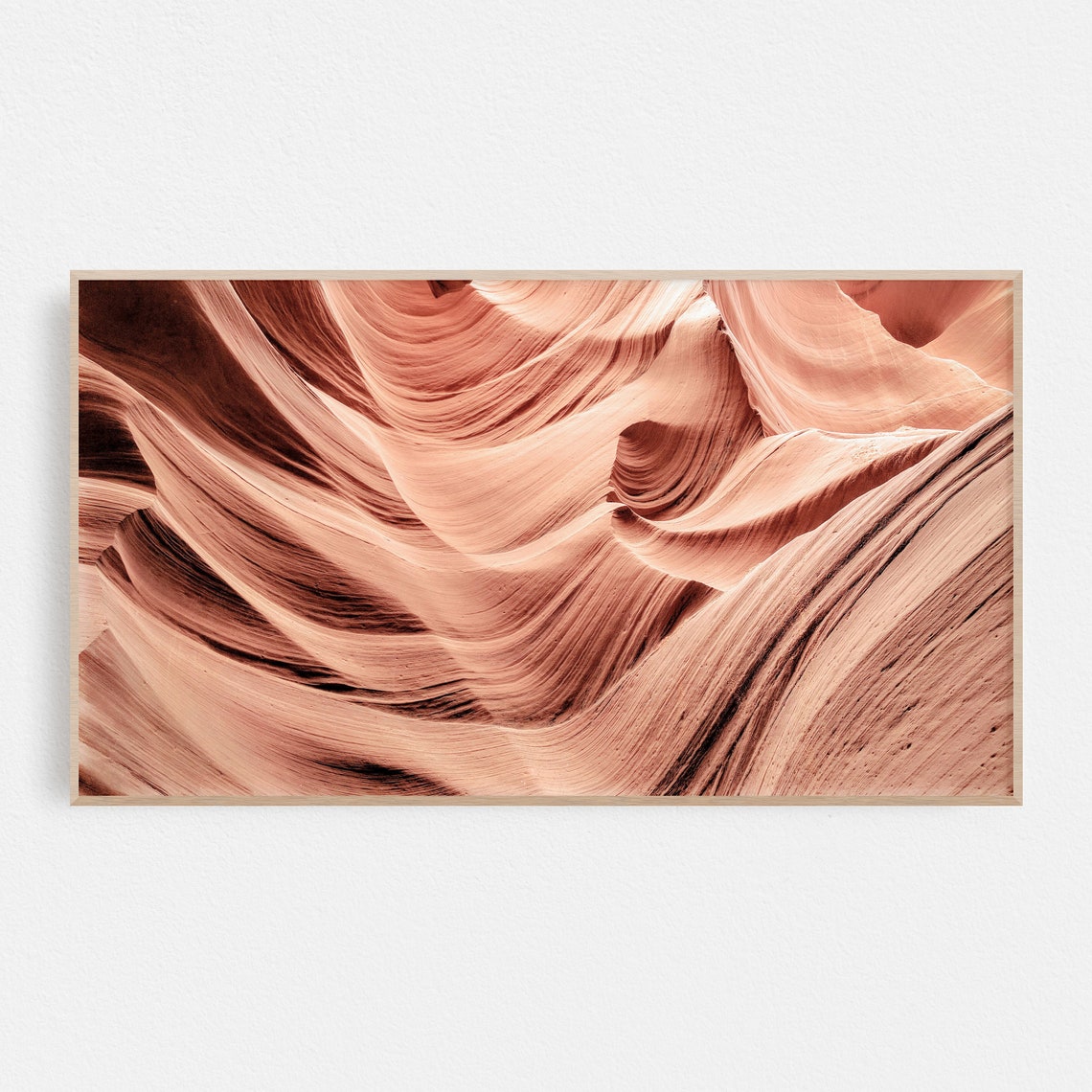 Antelope Canyon Arizona Flowing Sandstone Waves Desert Art Poster - Image 3