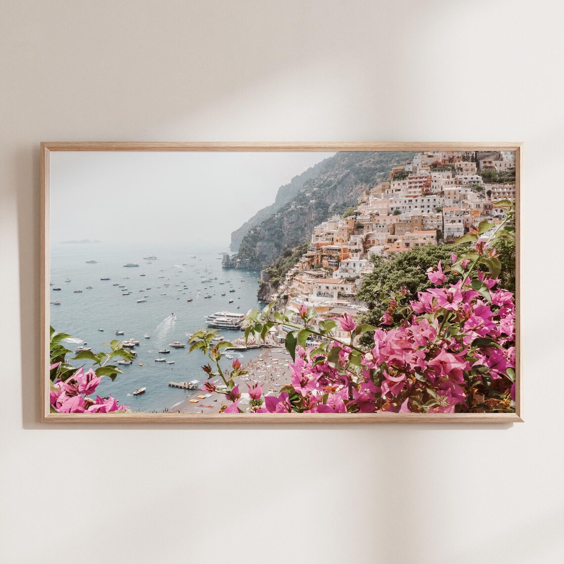 Positano Amalfi Coast Vintage Italy Art Print - Image 2