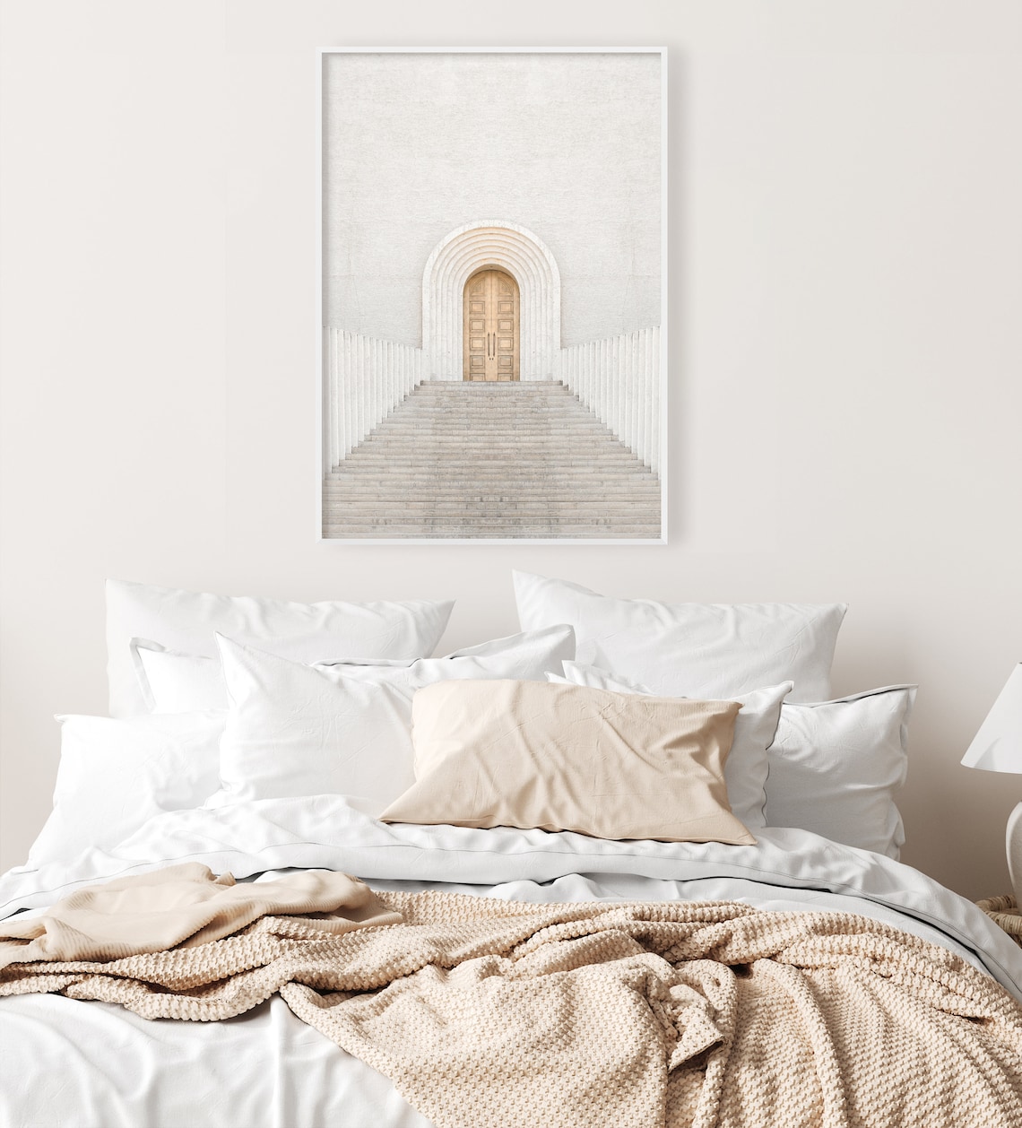 Neutral Door Architecture Print, Minimalist Wall Art - Image 3